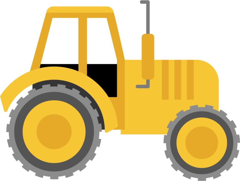 Трактор мультяшный