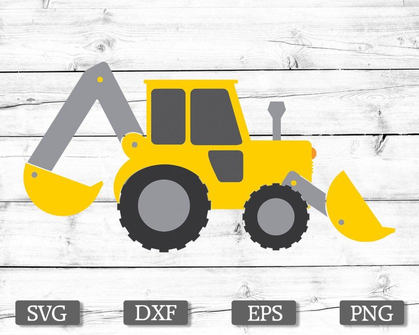 Трактор JCB вектор