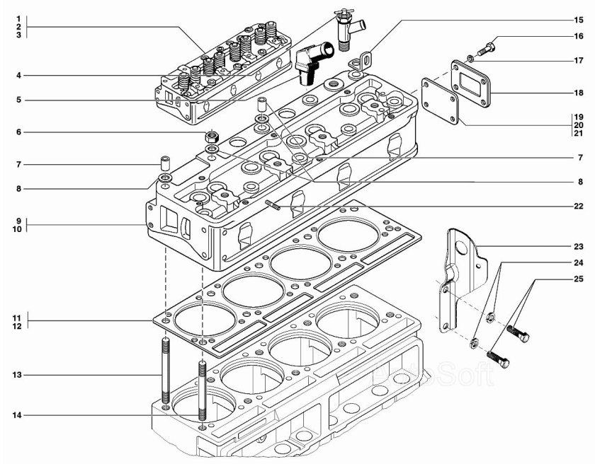 ГБЦ УАЗ Хантер 421 двигатель