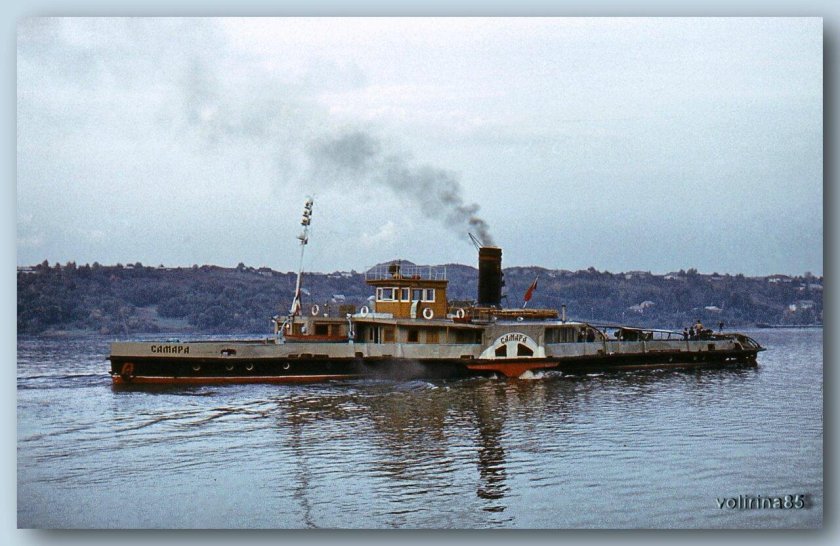 Первый буксирный пароход Волга