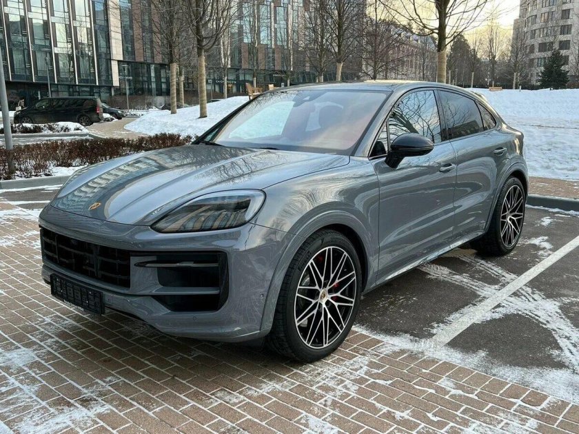 Серый порше кайен