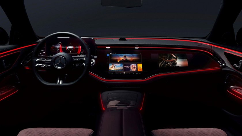 Mercedes Benz 2024 e class салон