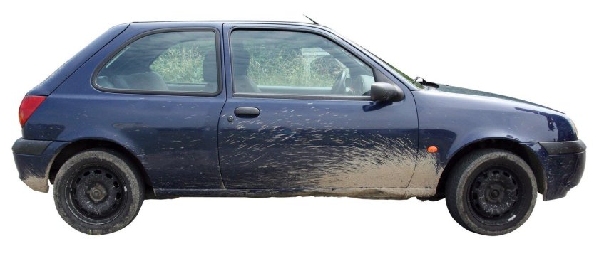 Немного грязная машина