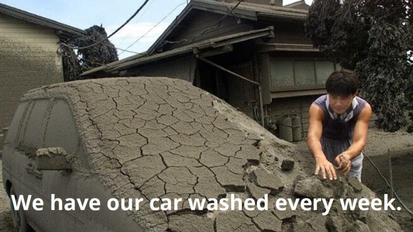 Очень грязный автомобиль