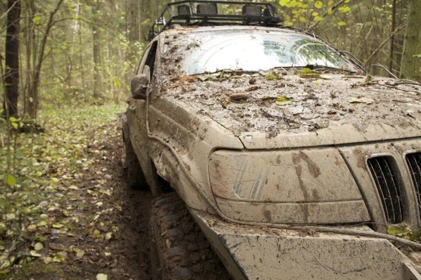 Очень грязная машина