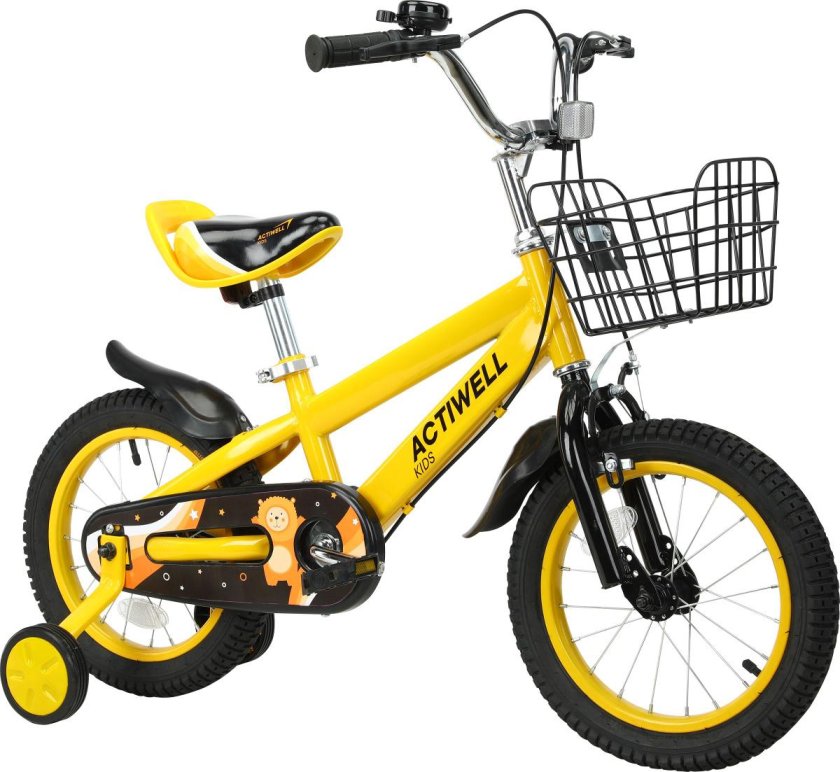 Велосипед четырехколесный детский жёлтый