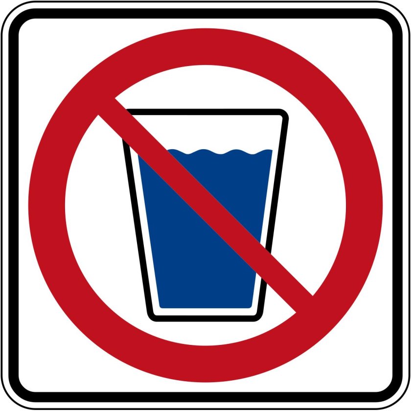 Дорожный знак вода