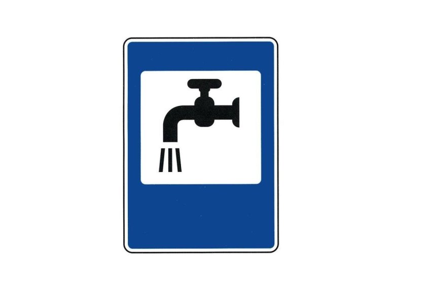 Знак питьевая вода