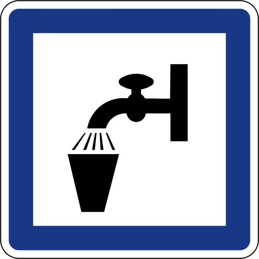 Дорожный знак кран