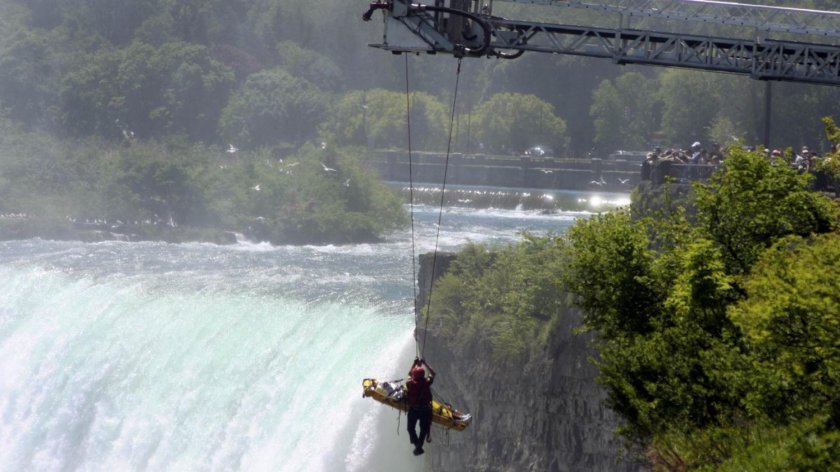 Ниагарский водопад прыжок