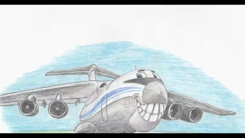 Самолет ил 76 рисунок
