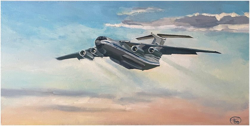 Картины маслом ил 76