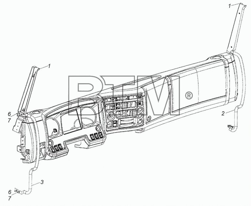 Панель передка КАМАЗ 6520