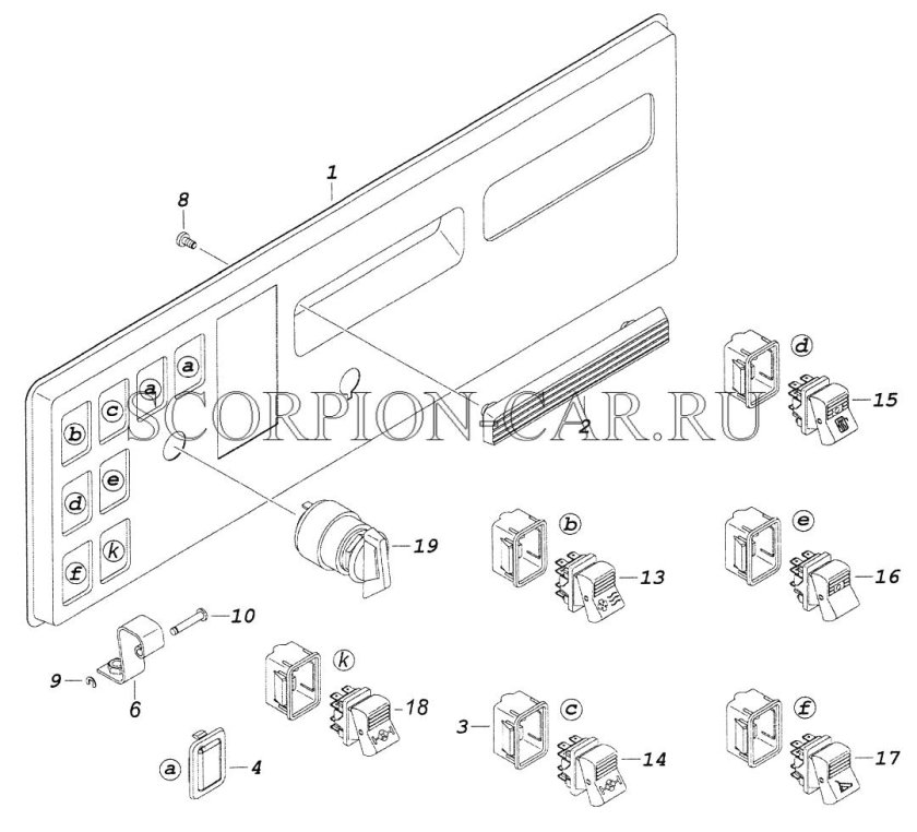 Панель выключателей