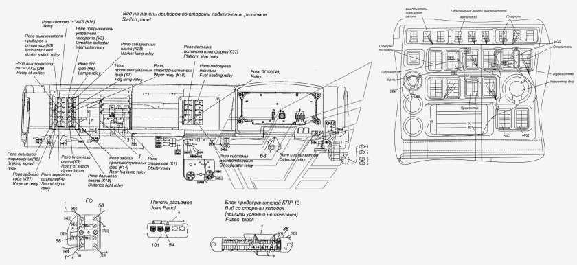 Реле панели приборов КАМАЗ 5350
