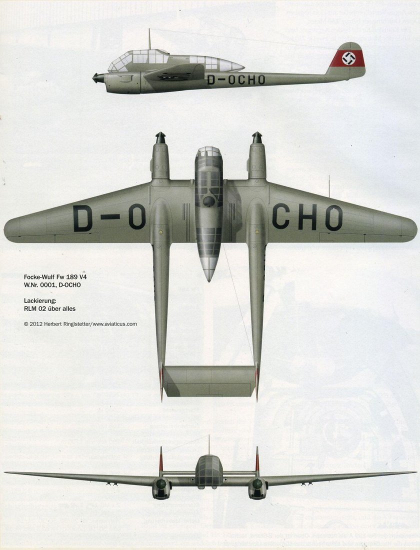 Самолёт-разведчик FW 189 («рама»).