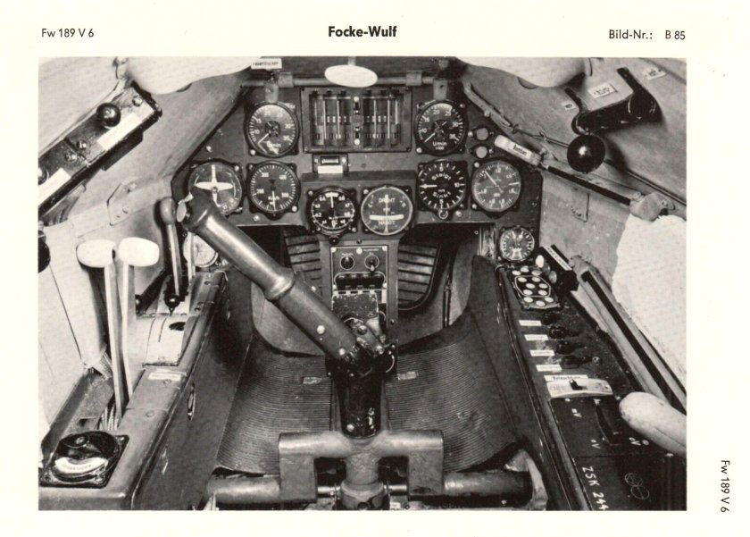 Кабина самолета Фокке Вульф 189