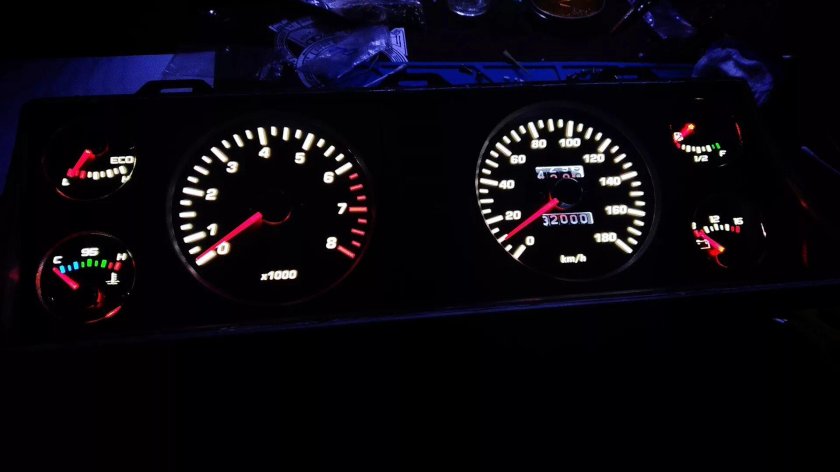 Пересвет приборной панели 2107