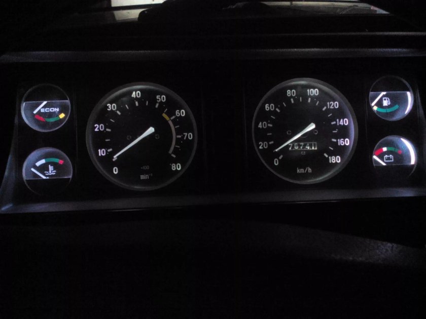 Пересвет приборной панели 2107