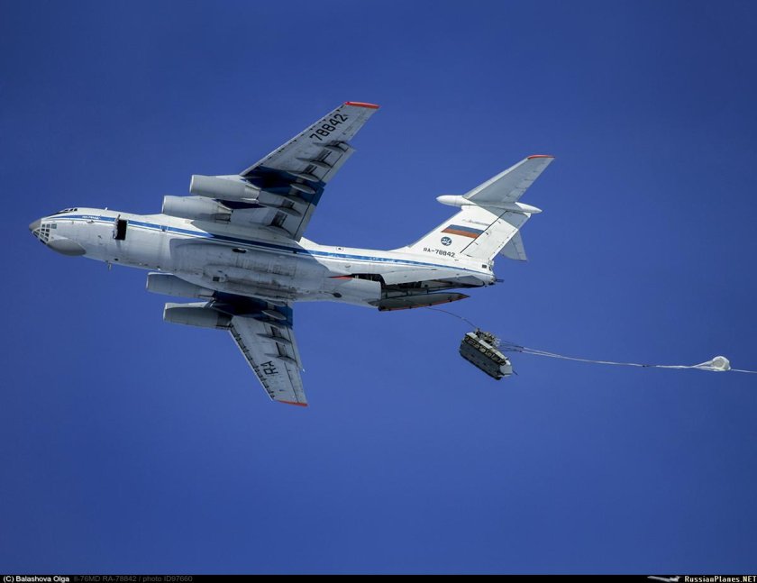 Десантирование техники с ил 76