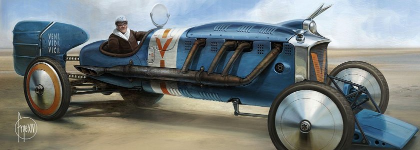 Гоночный авто стимпанк