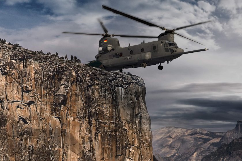 Boeing Ch-47 Chinook вертолёты США