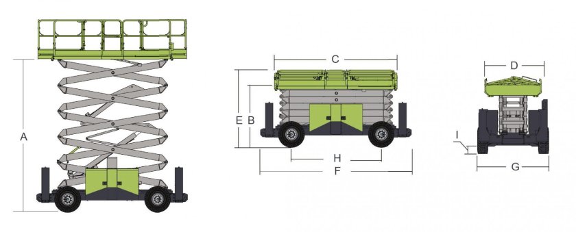 Подъемник ножничный Zoomlion zs1623rt