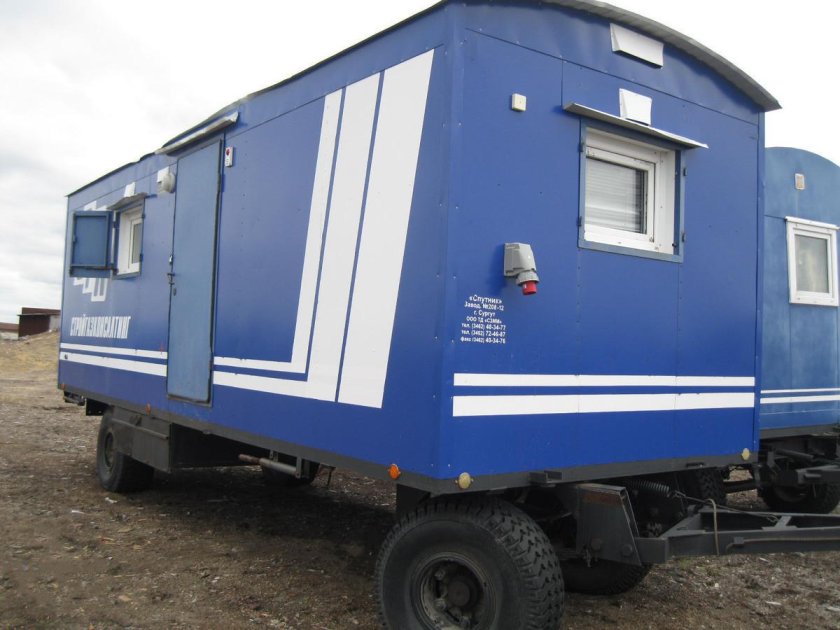 Вагоны жилые на шасси
