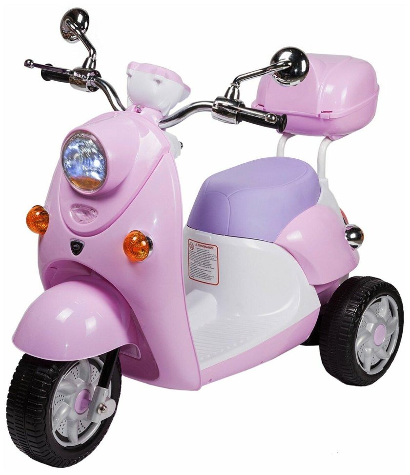 Электромотоцикл Kreiss розовый