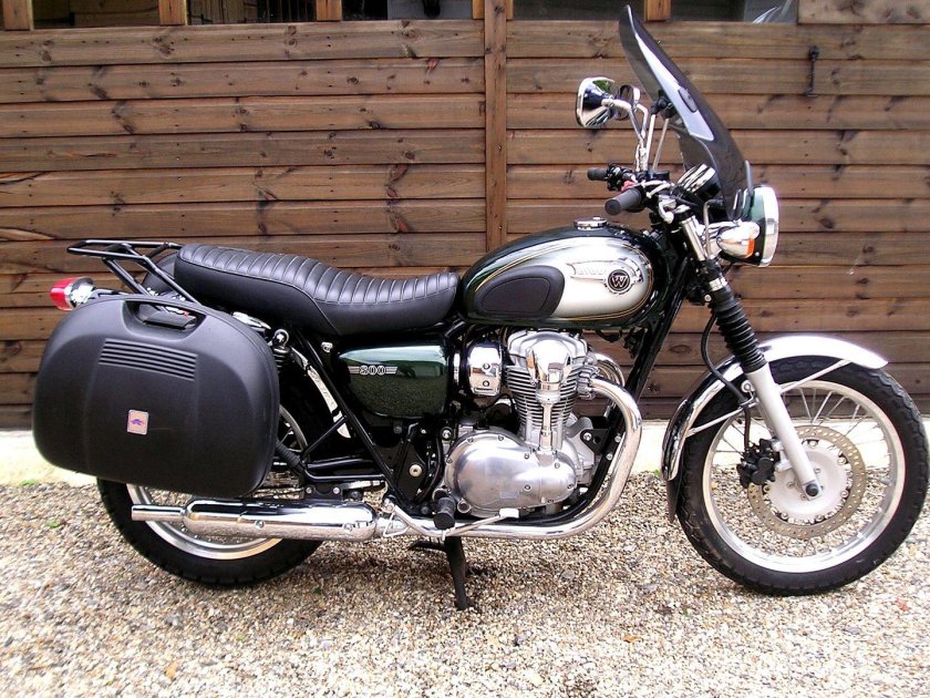 Кавасаки w800 с кофрами