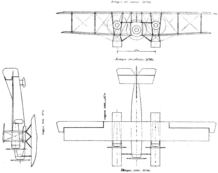 Caudron g IV чертежи