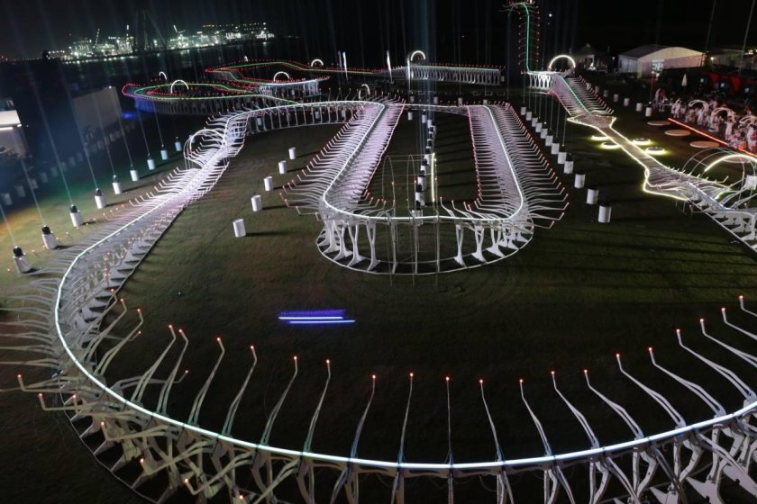 Трасса гонки дронов