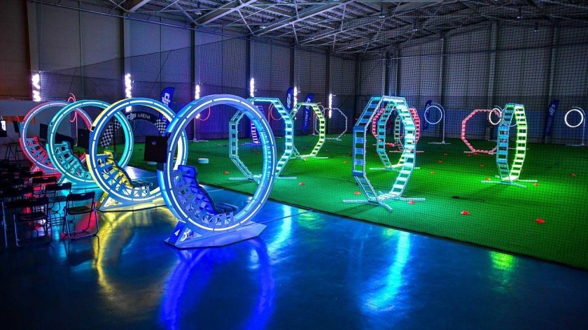 Трасса гонки дронов