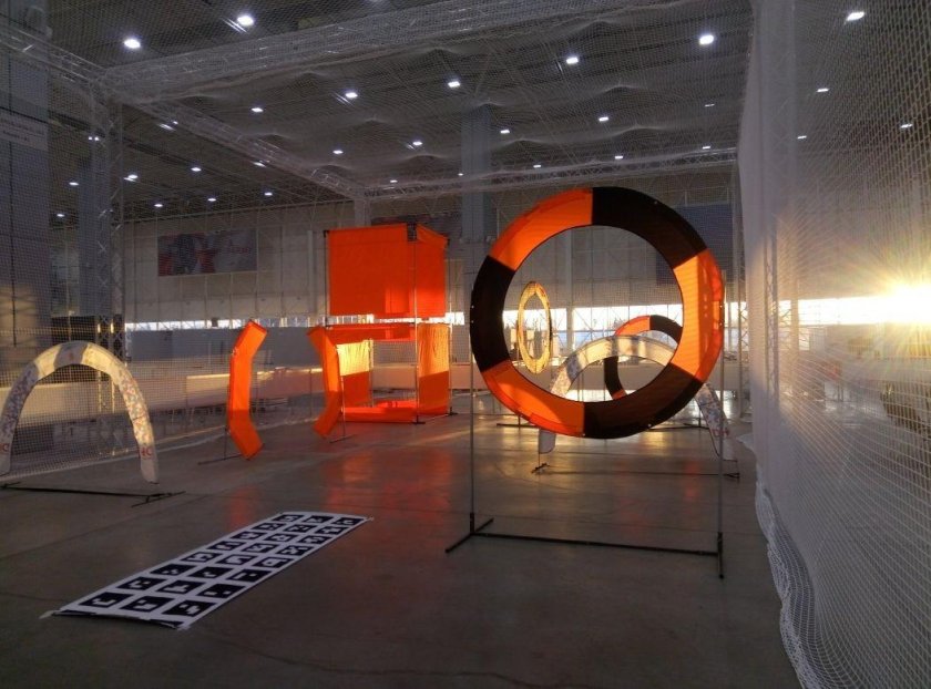 Трасса гонки дронов