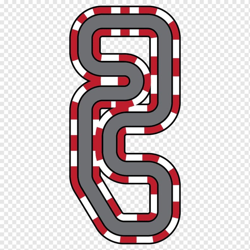 Гоночная трасса нарисованная