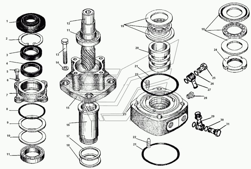 Сальник рулевой колонки МАЗ 5440
