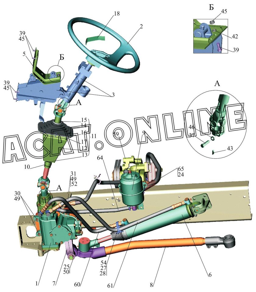 Рулевая колонка МАЗ 5440