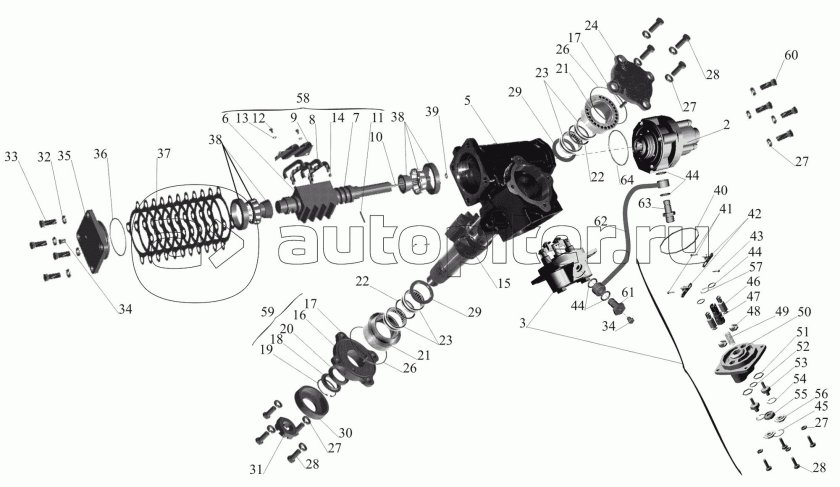 Механизм рулевой МАЗ 6430