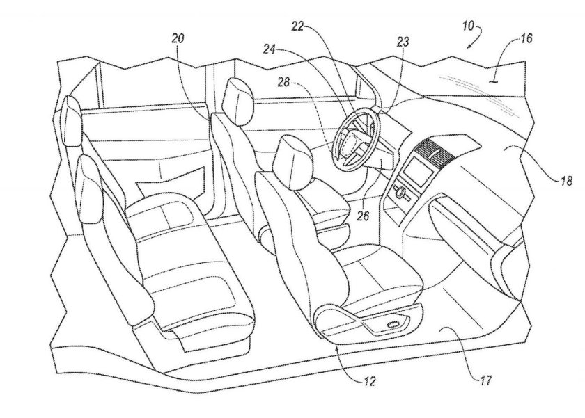 Схема салона машины