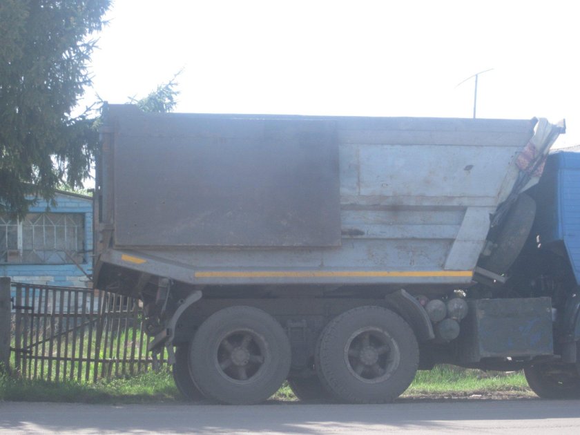 Задний борт на КАМАЗ 55111 калиткой