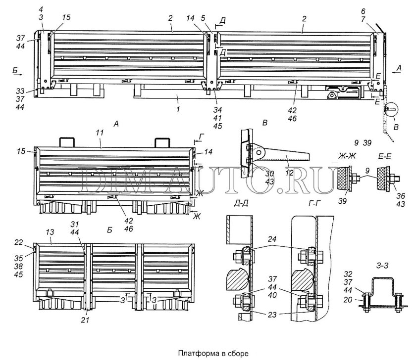 КАМАЗ 5350 лавки в кузове