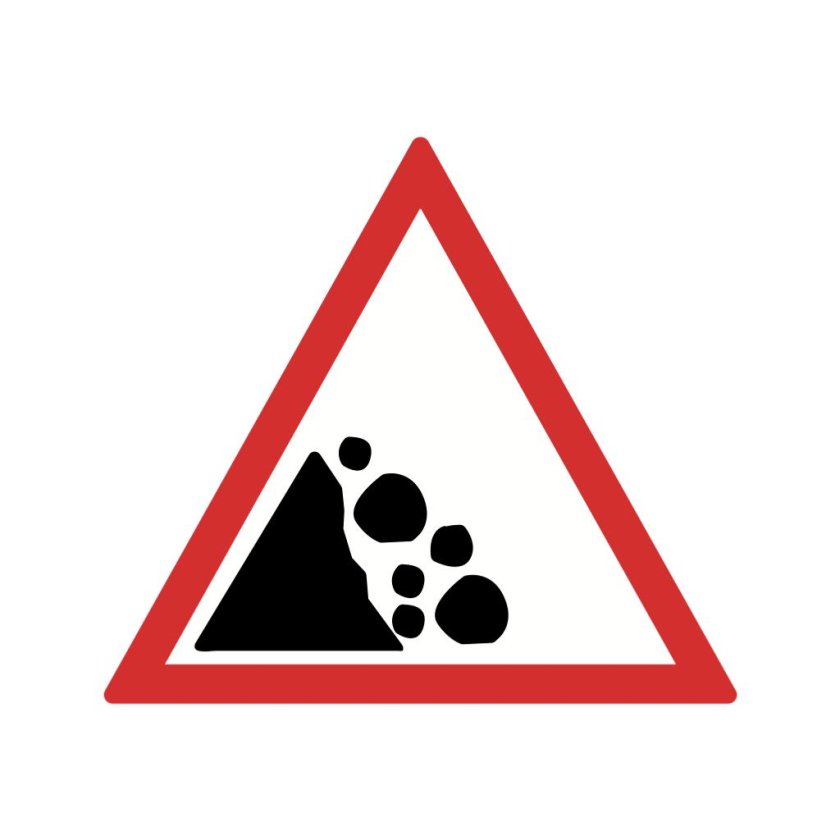 Знак падающие предметы