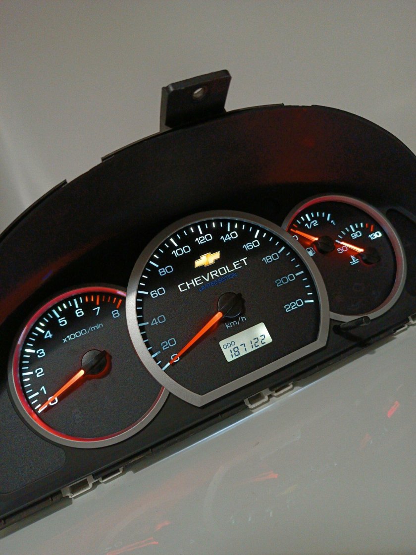 Шкалы приборной панели Лачетти