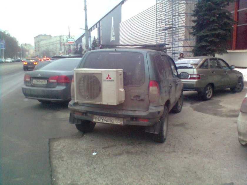 Кондиционер в машине прикол