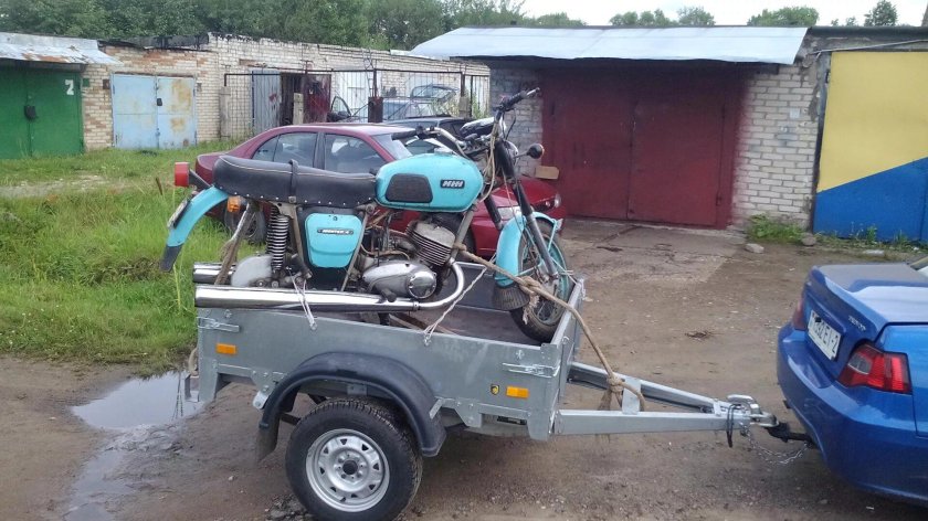 ИЖ Юпитер 5 грузовой прицеп