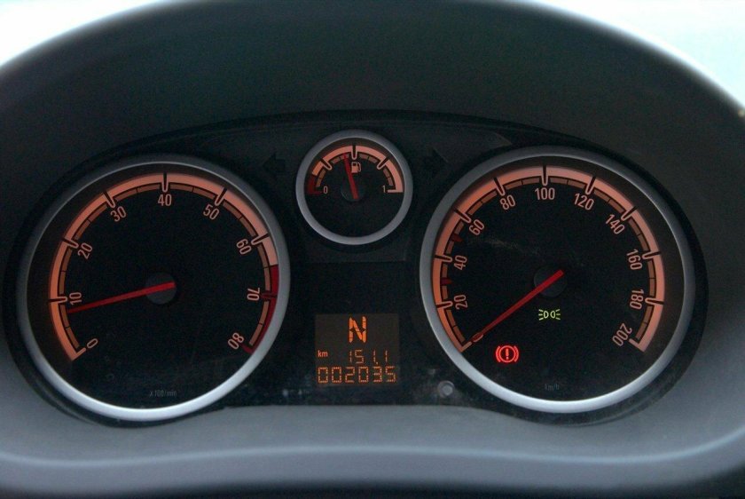 Опель Корса панель приборов