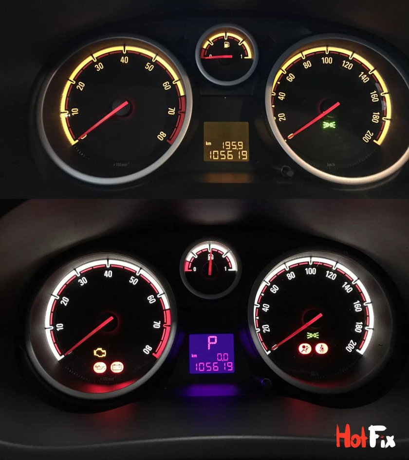 Приборная панель Опель Корса 2008