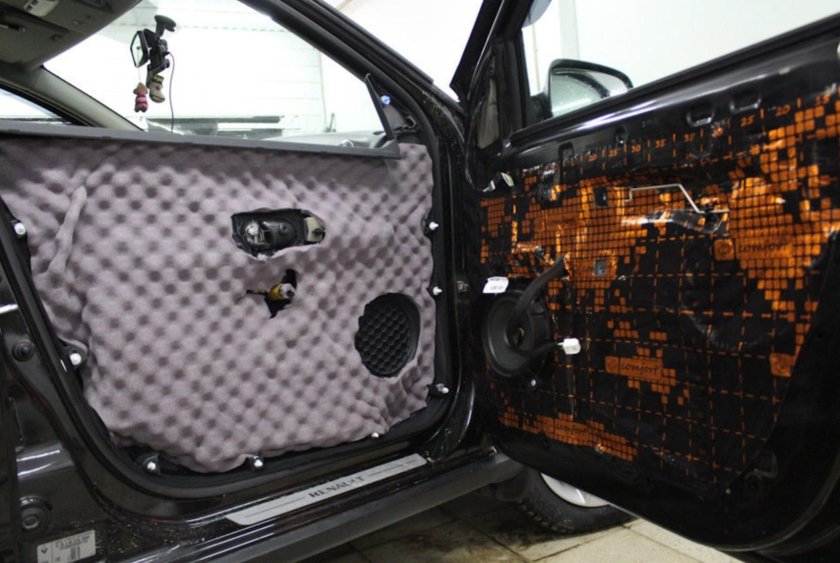 Шумоизоляция дверей автомобиля