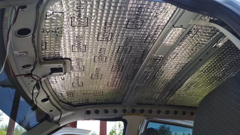 Шумоизоляция потолка автомобиля Шумофф