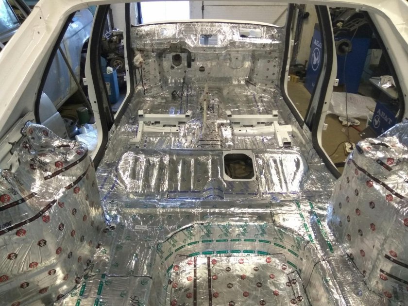 ВАЗ 2108 виброизоляция моторный щит